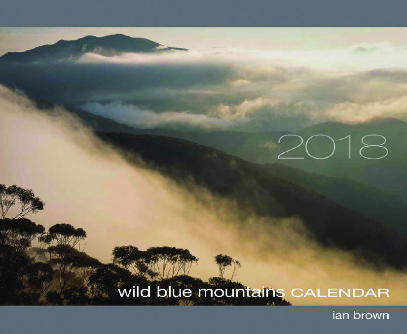 The cover of the 2018 Wild Blue Mountains Calendar by Ian Brown.