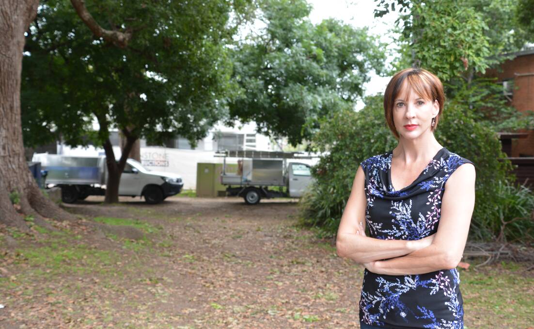 Rethink: Ward 3 Cr Shae Foenander in Springwood's Rest Park, next to Vinnies and the Gazette office.