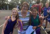 Federal Member for Macquarie Susan Templeman with young netballers at Lapstone. File picture