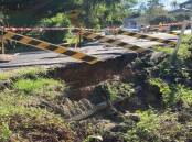  The landslip at Mitchells Pass, Glenbrook. Picture supplied