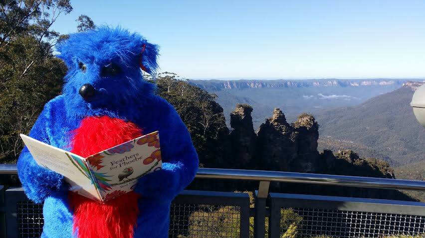 Reading mascot Billy Booksie is back in the Blue Mountains.