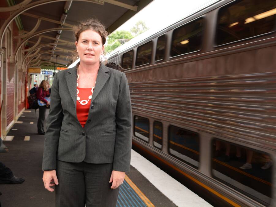 Angry at cost blow out: Blue Mountains MP Trish Doyle at Springwood Railway Station on Friday. She's branded the new program "hopeless."