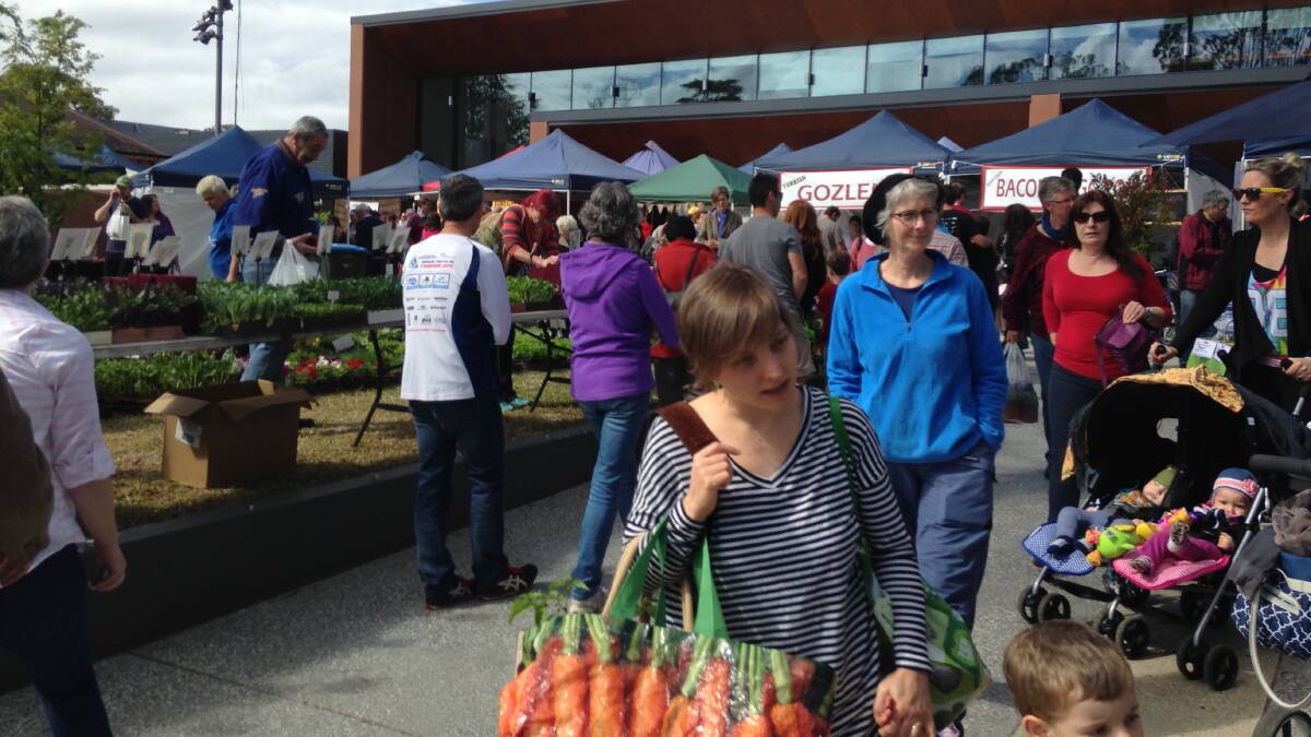 Popular monthly event: The Springwood Growers Market turns one on August 28.