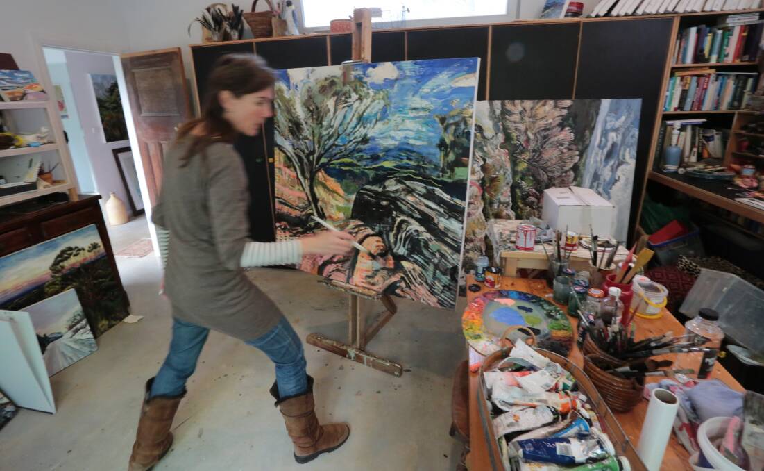 Rachel Hannan in her studio.