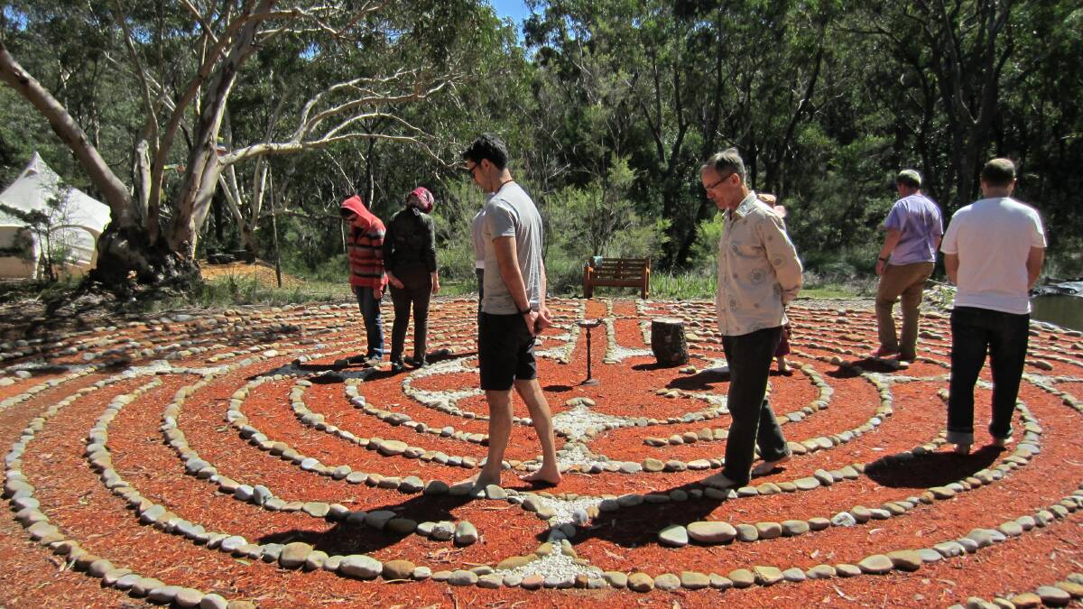 Woodford couple Donna Mulhearn and Martin Reusch have created a labyrinth retreat on their 9 acre property