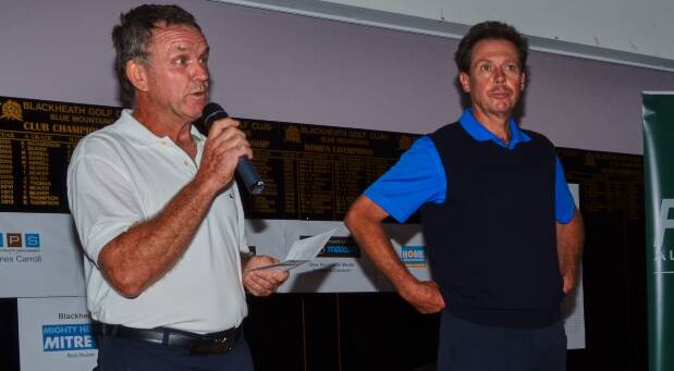 Blackheath Golf Club Legends Tour joint winners David Hughes David Hando.