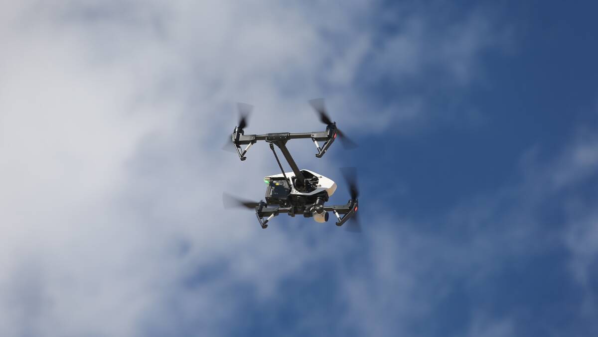 A 25-year-old university student has been fined for flying a drone near Echo Point. File photo.