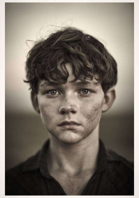 Levi Miller by David Darcy. The photograph was selected in the National Photographic Portrait Prize.