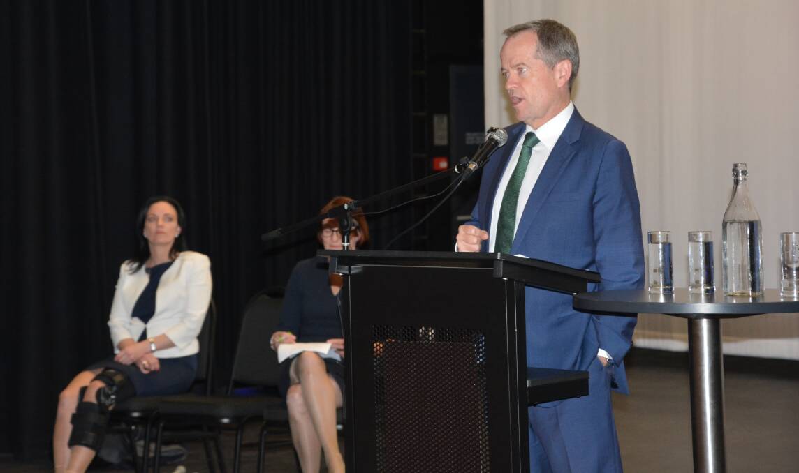 Opposition leader Bill Shorten holds community forum in Springwood