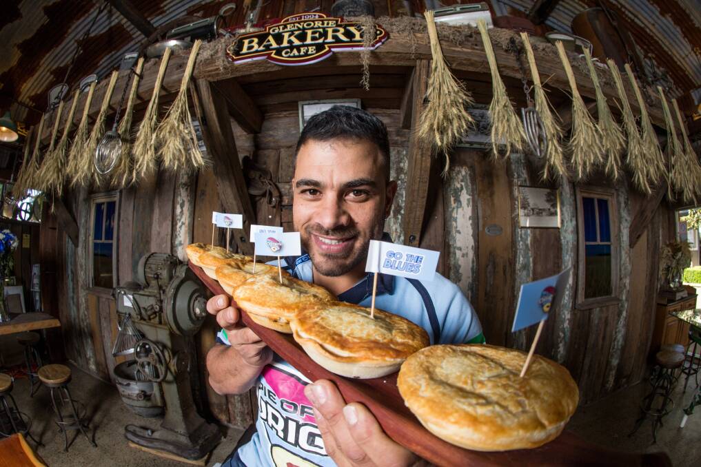 ORIGIN'S TASTIEST BEEF: Glenorie Bakery's Rob Pirina is ready for Pie of Origin. The competition has raised more than $60,000 for various causes since 2012. Picture: Geoff Jones 