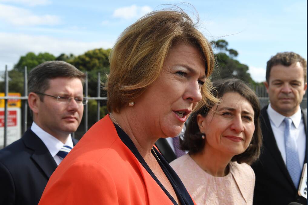 Investigating: Melinda Pavey, pictured with Premier Gladys Berejiklian, said Nationals MPs regularly knock on her door to talk about the Bells Line. Photo: AAP