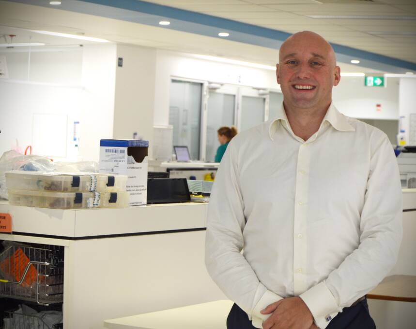 Making a splash: Intensive care doctor at Nepean Hospital, Dr Stuart Lane, will swim the English Channel this month to raise funds for an intensive care post discharge outpatient clinic. Picture: Nepean Hospital