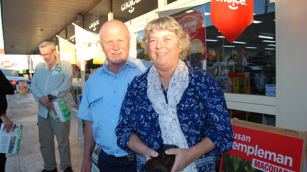 Early voters: Hazelbrook's Dave and Kathy Morrison are on their way to Mungo National Park in south-western New South Wales and will be away for the election.
