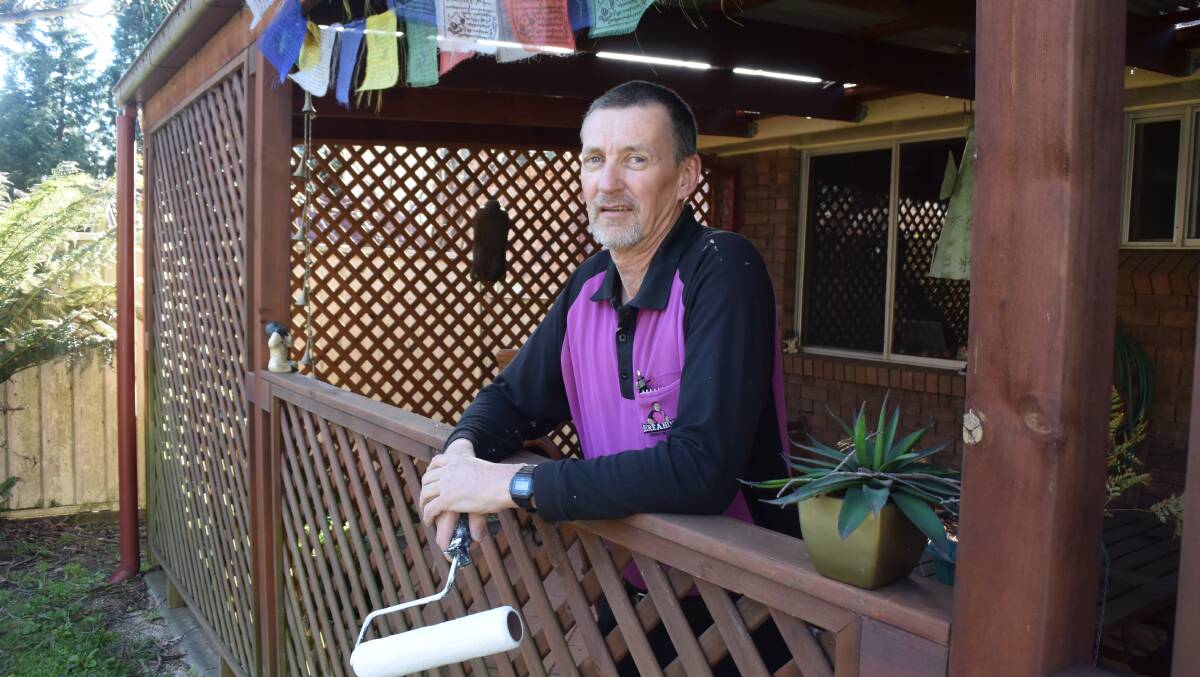 Helping out: Katoomba’s Michael Roffey working in the Mountains.