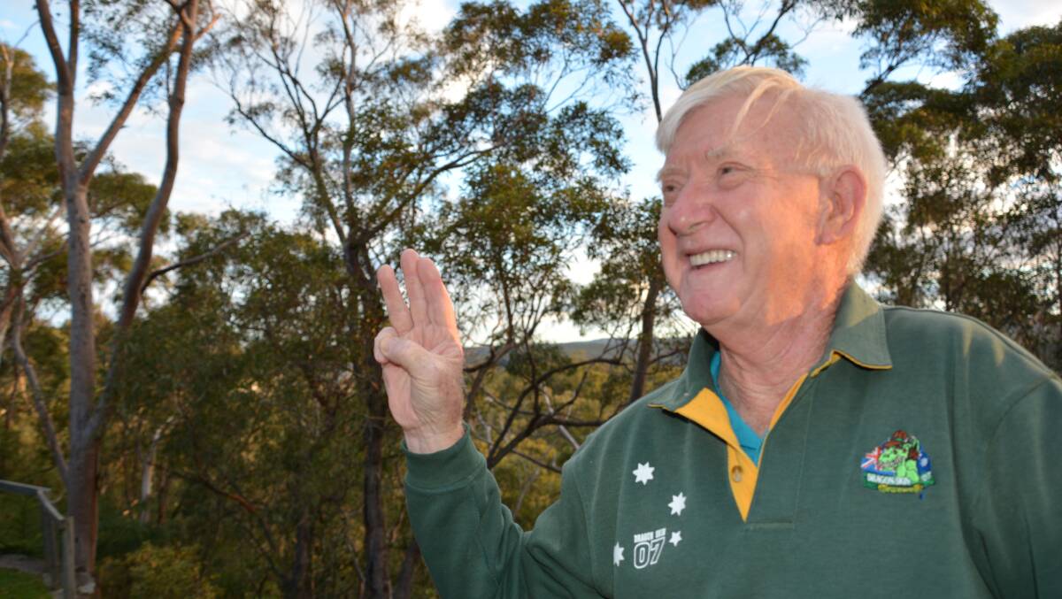 Honoured: Hazelbrook’s Frank Barr receives Order of Australia from NSW Governor-General for his three decade service of youth with the Scouting movement. 