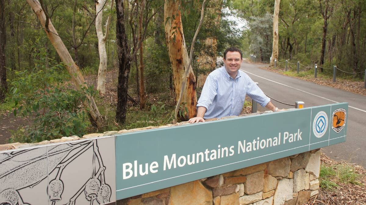 Free this Sunday: MP Stuart Ayres welcomes the free entry to mark 50 years of national parks.