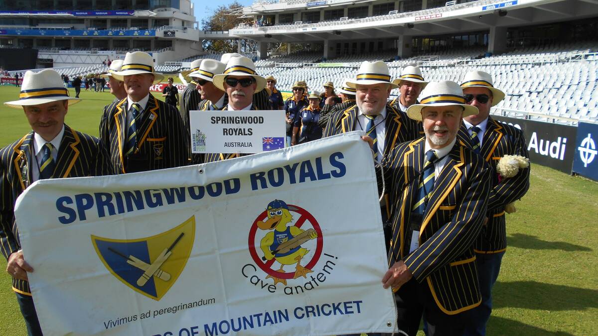 On tour: The Springwood Royals on their Golden Oldies Tournament in South Africa in 2015. They can help Australian selectors out of their woes.