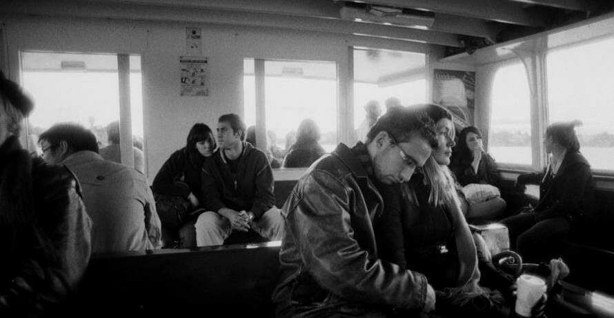 Award winner: Dean Sewell won the Moran prize in 2010 with his moody photo on the Cockatoo Island ferry.