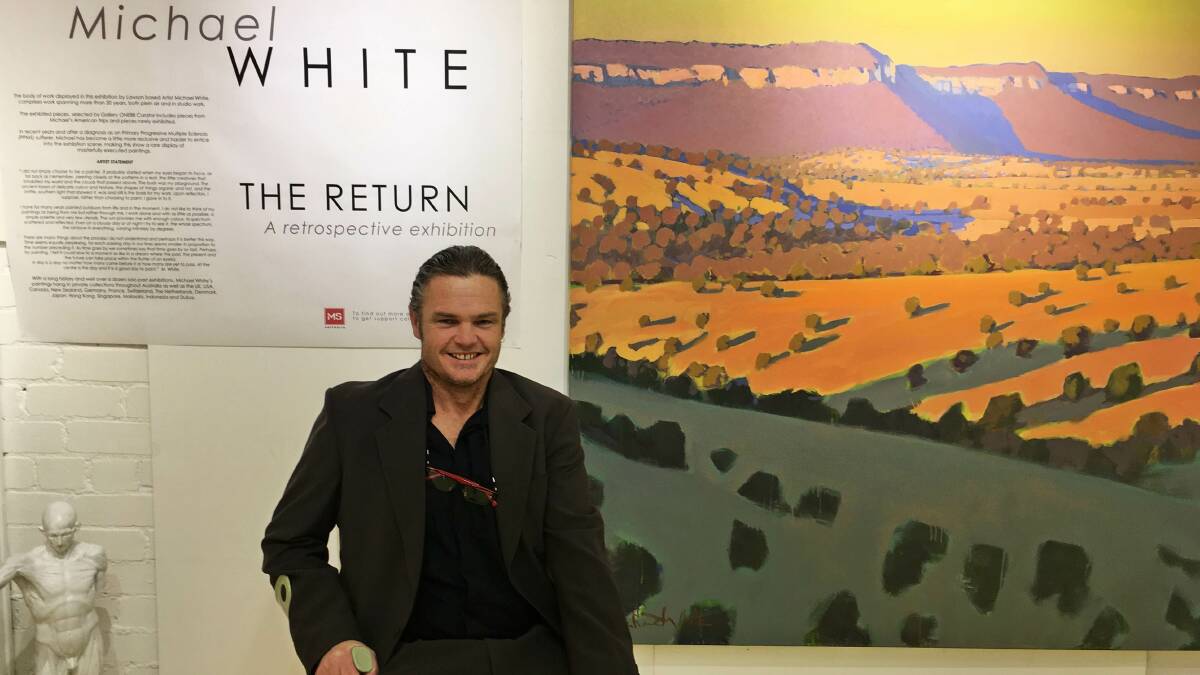 Michael White: A Retrospective Exhibition recently opened at Katoomba's Gallery ONE88. The exhibition finishes on July 2.