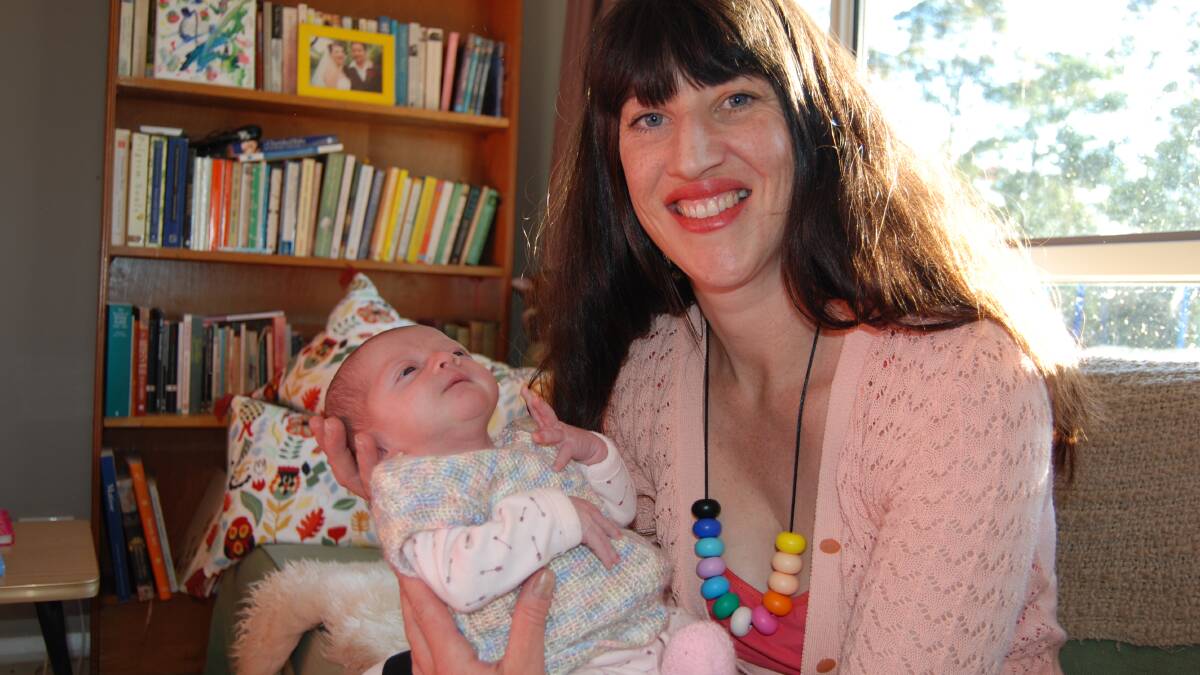 After the excitement at their Faulconbridge home. Baby Ivy with Mum Emily McCann and daughter Ivy.