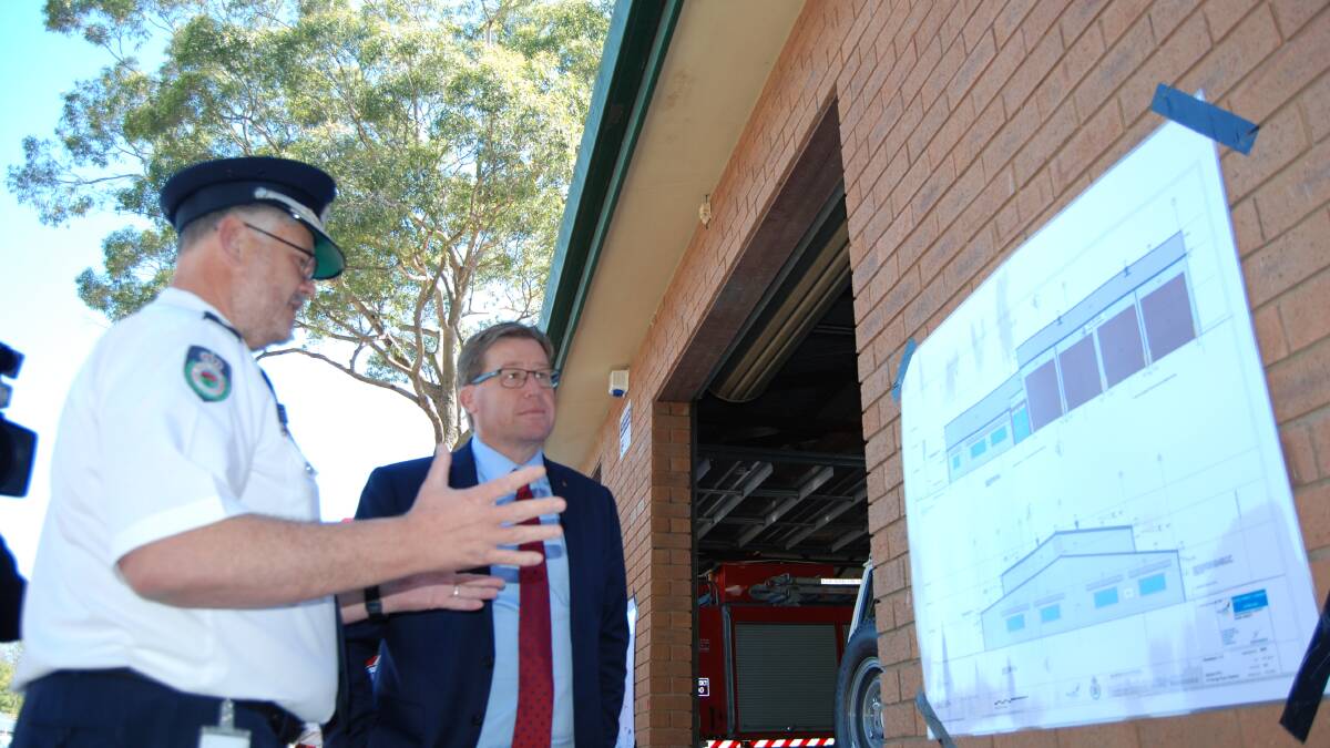 Emergency Services Troy Grant visits Blaxland Rural Fire Service brigade to announce $1.2m funds