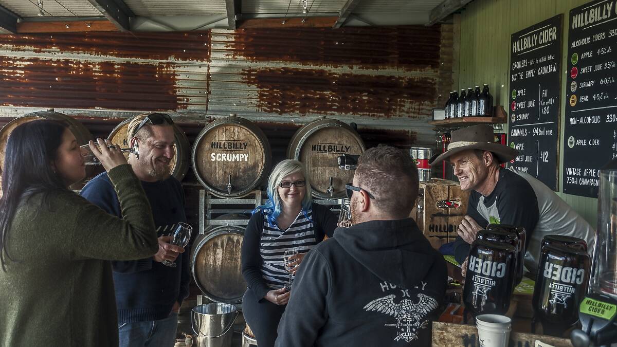 Unique hillbilly experience in Bilipin: Hillbilly cidermaker and Cider Australia treasurer Shane McLaughlin has opened new cider shed.