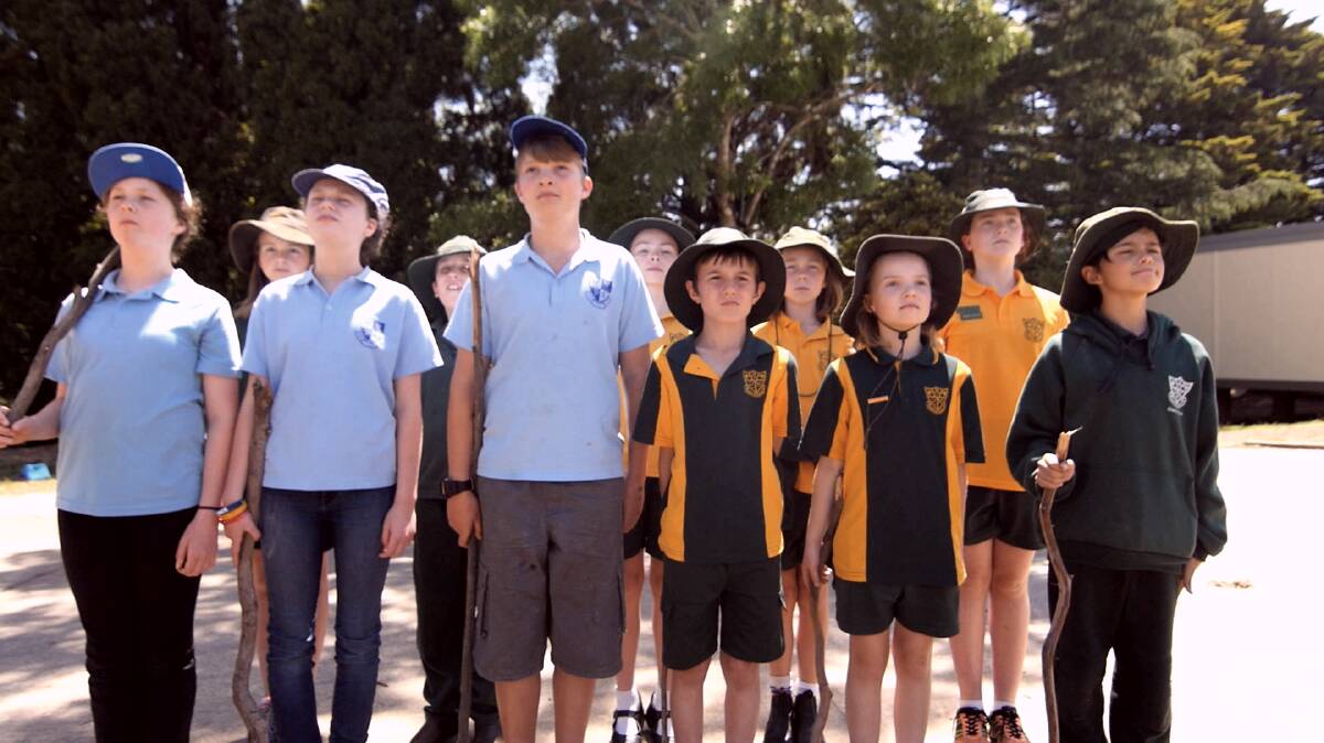 Proud about history: The film features a number of re-enactments from Mt Victoria and Blackheath Public School students