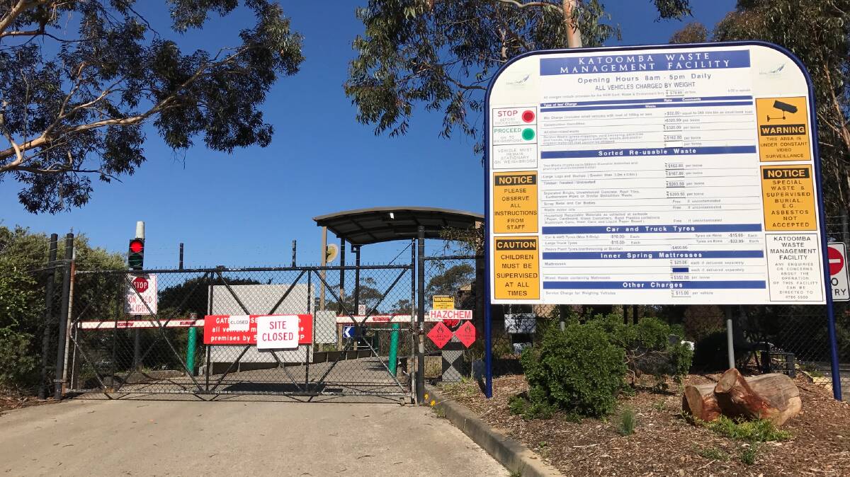 Asbestos shutdown: Katooma Tip and the Wentworth Falls Pre-School are shut because of asbestos concerns.