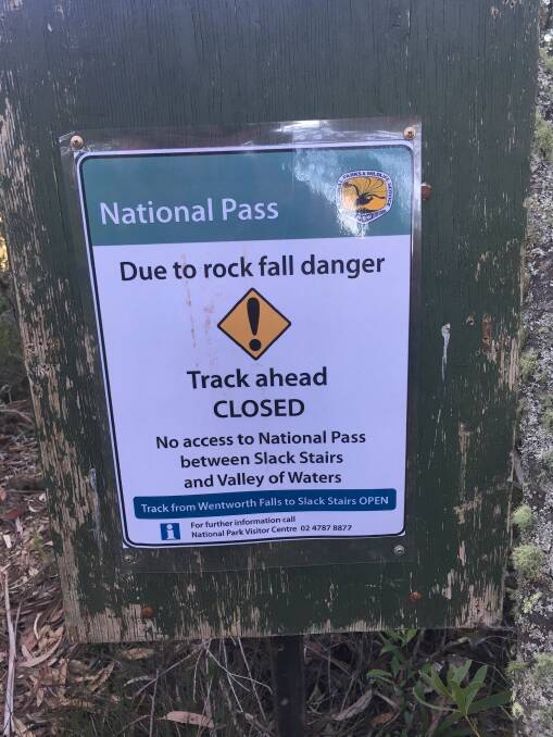 National Pass walking track closed