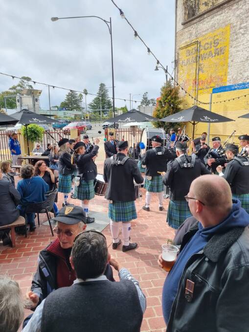 Be sure to check out the Blue Mountains Pipe Band.