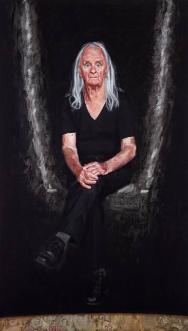 2014 Archibald finalist and Blackheath resident Mathew Lynn's portrait of artist Ken Unsworth (inspired by Fragonard).