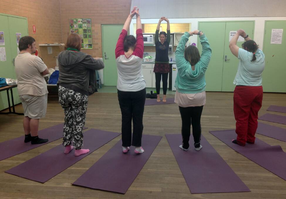 A recent yoga workshop run by Blue Mountains Recreation and Respite Service