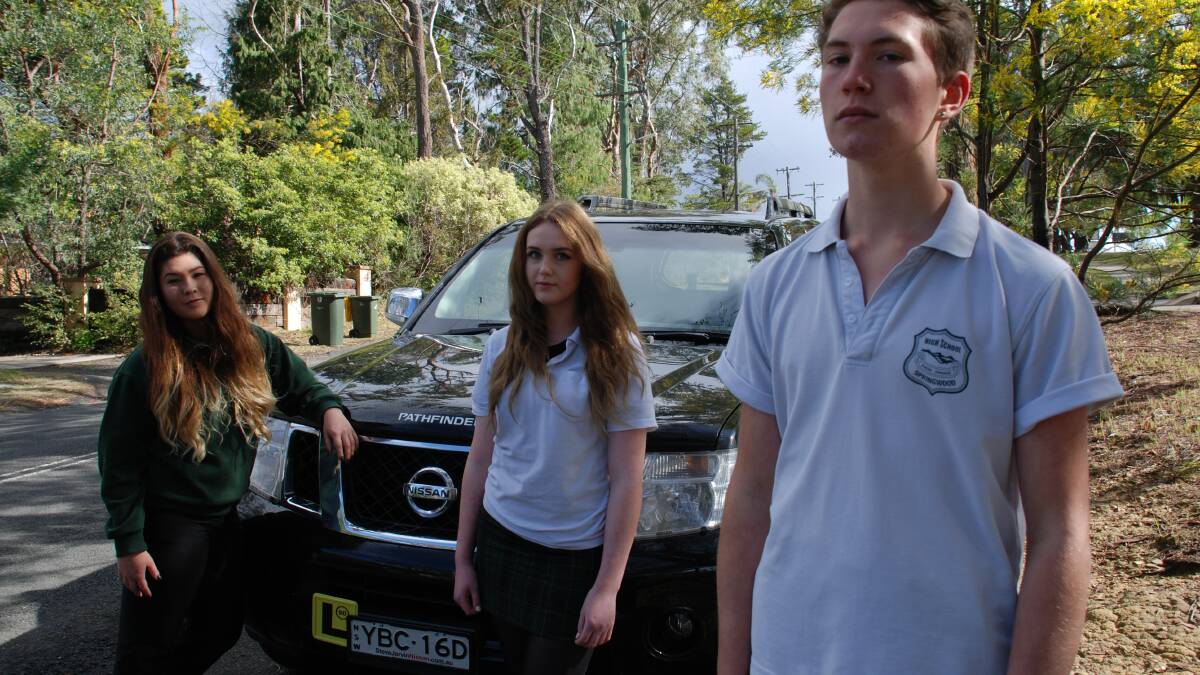 Springwood High School's Alice Dowling, Kaia Thomson and Josh Green participated in the course.