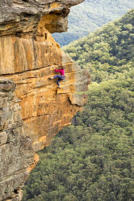 Sasha Grubman, pitch 3 (22) of Shock and Awe, Mount Boyce, Blue Mountains, Australia.
