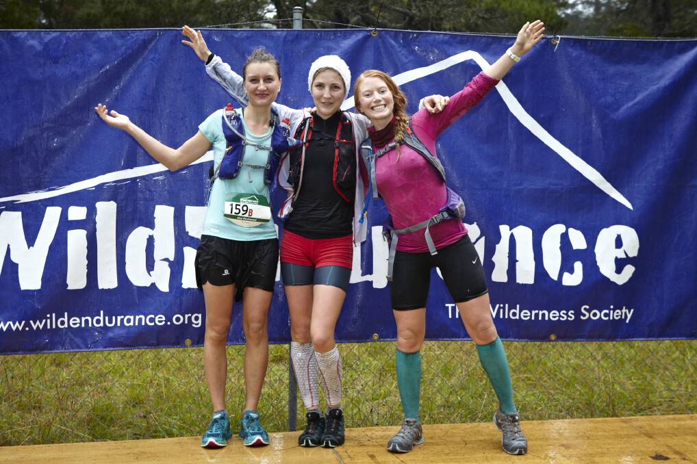 Skye Blackwood, Olga Risbourg and Froeydis Hegnar won the 50km WildEndurance event.