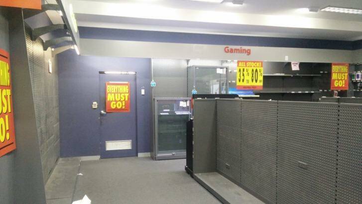 An empty Dick Smith store ahead of closures. Photo: Imgur