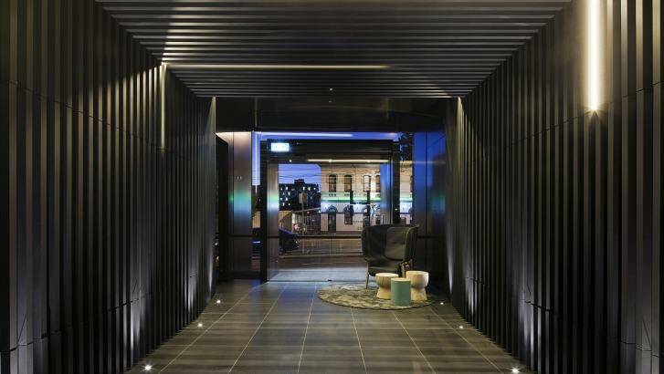 Moody: Black-lined living areas at Upper House accentuate the views. Photo: supplied