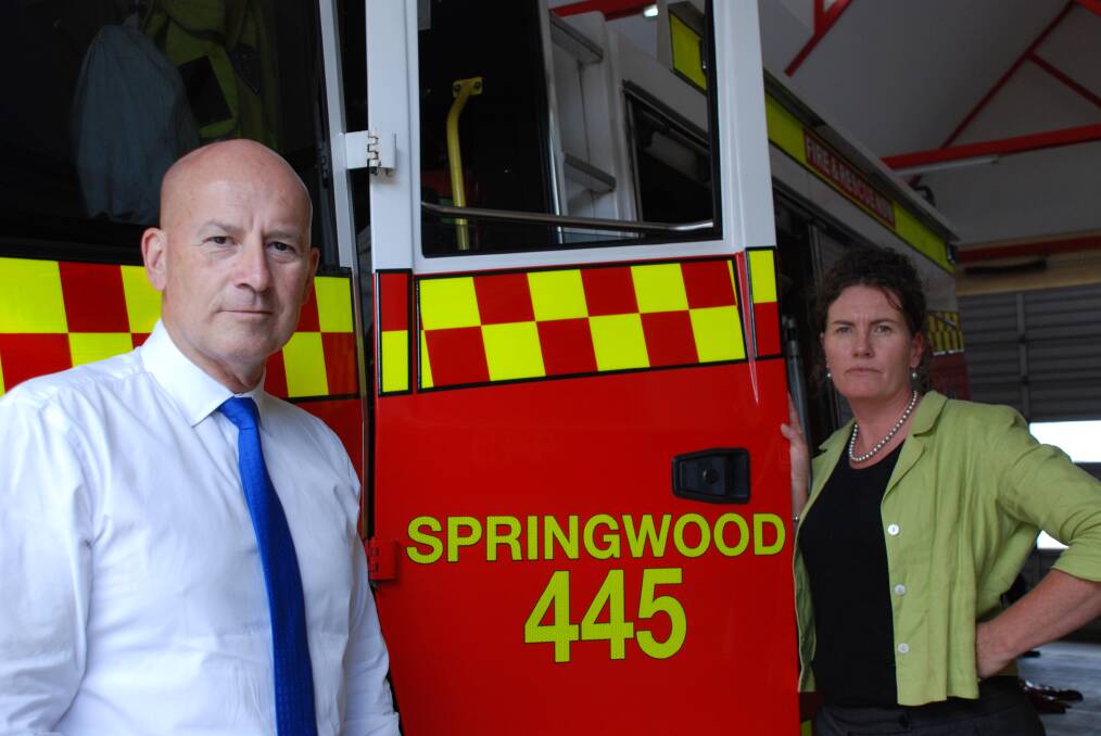 State Opposition Leader John Robertson and Labor Candidate for Blue Mountains Trish Doyle are critical the state government has not allocated any additional firefighters or new tankers to the Blue Mountains as part of its additional fire-fighting resources announced late last month.