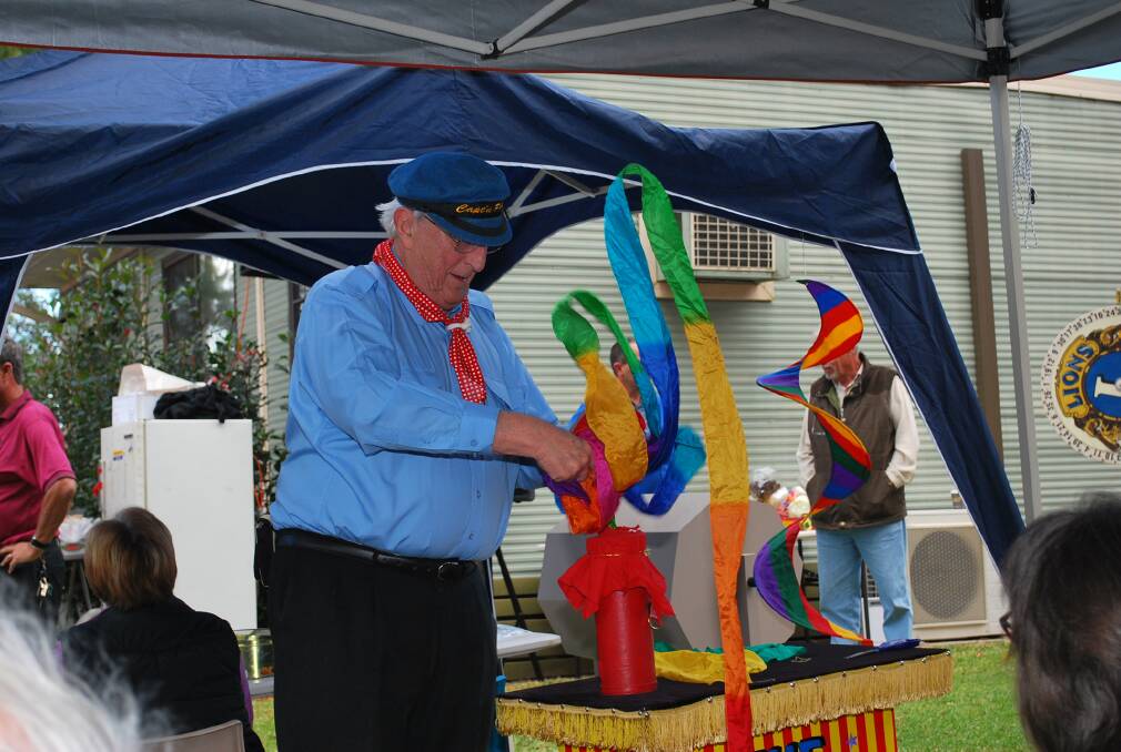 Magic art: Magician Peter Hughes will entertain with many inexplicable and astounding disappearances and appearances at Springwood Hospital fete.