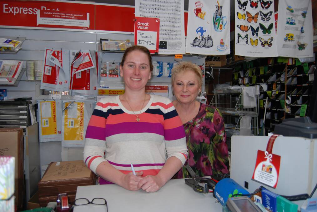 Soon-to-be former Hazelbrook post mistress Lydia Zandstra with her mother and co-worker, Irena in her final days at the shop last week.