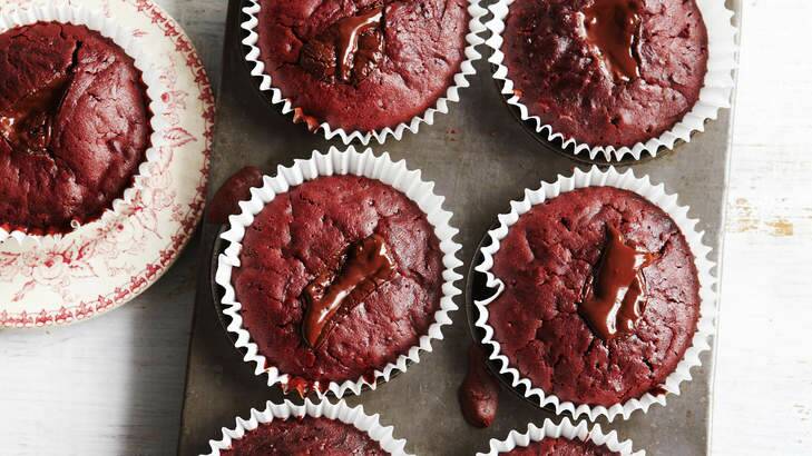 Child's play: Beetroot and chocolate muffins. Photo: Vanessa Levis