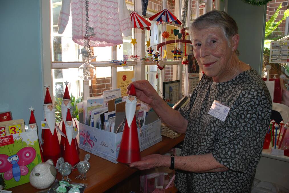 Visit the quirky Katoomba Hospital's auxillary shop on a Monday and you will meet Veronica Dooley who provides a "shoulder" for many, as well as raising thousands of vital dollars.