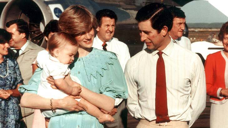 Back then: Charles, Diana and William at Alice Springs. Photo: Gerrit Fokkema