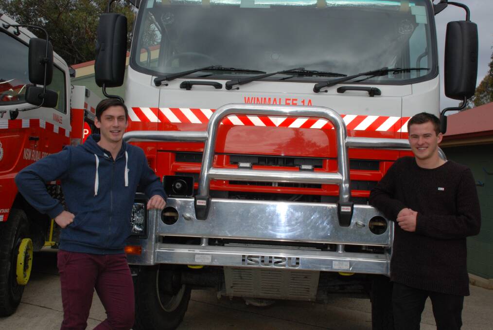 Competition winners Simon Thuijs and Matt Norman, above at Winmalee Rural Fire Service Brigade on Sunday. 