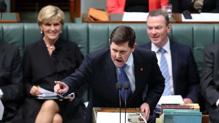 Social Services Minister Kevin Andrews during question time in May. Photo: Andrew Meares