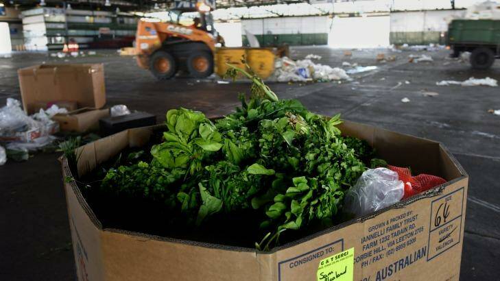 Not just food scraps: Spoiled produce at Sydney Market is sent to the nearby Earthpower facility to be converted into energy, Photo: Steven Siewert