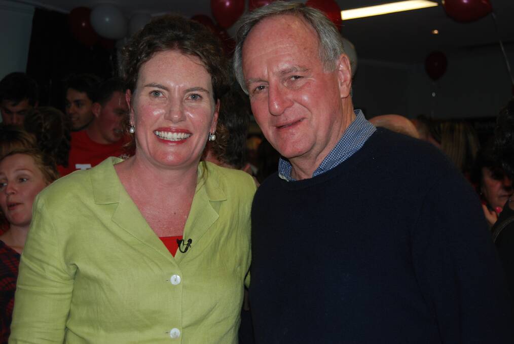 Trish Doyle with one of her predecessors, Bob Debus.