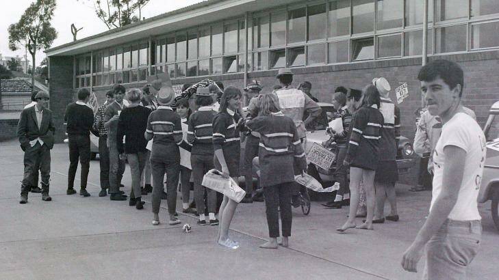 Muck up day at Cumberland High in 1967 Photo: David Cook