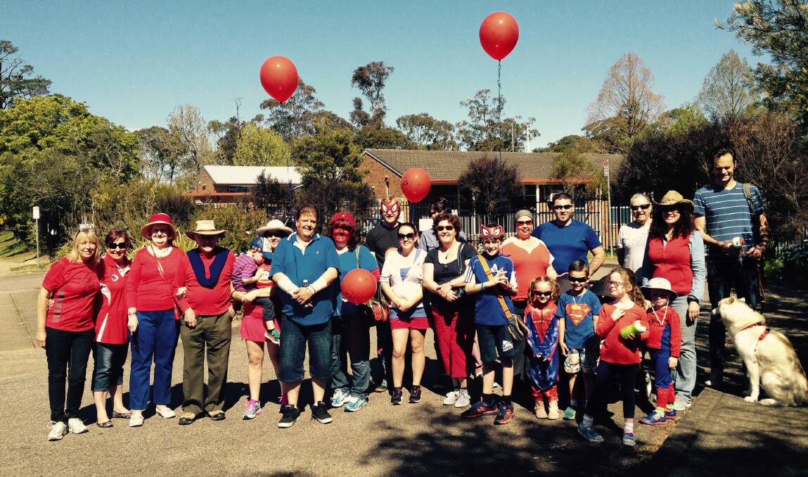 Blue Mountains participants in the Walk4William on Saturday.