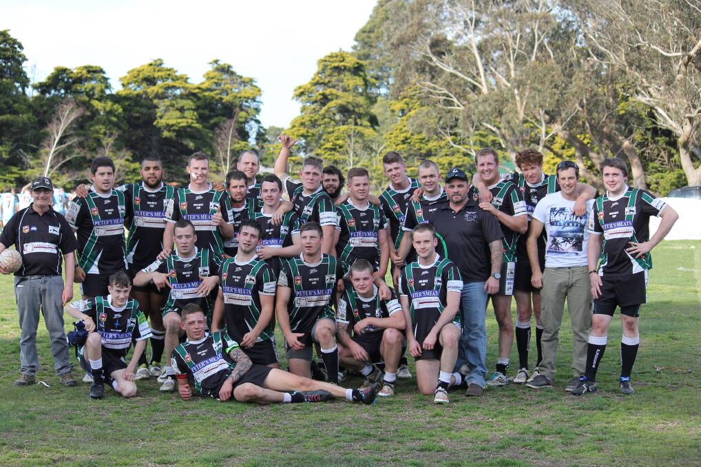 The Blackheath Blackcats after their preliminary final win on the weekend.